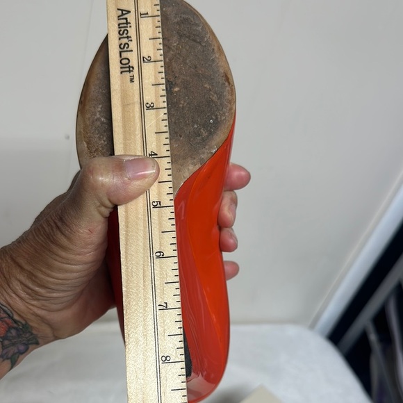 Jimmy Choo Red Heels Elegant Peep Toe - Picture 16 of 16